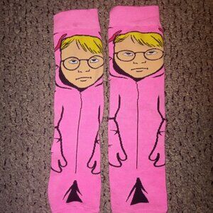 Ralphie A Christmas Story Bunny Crew Socks